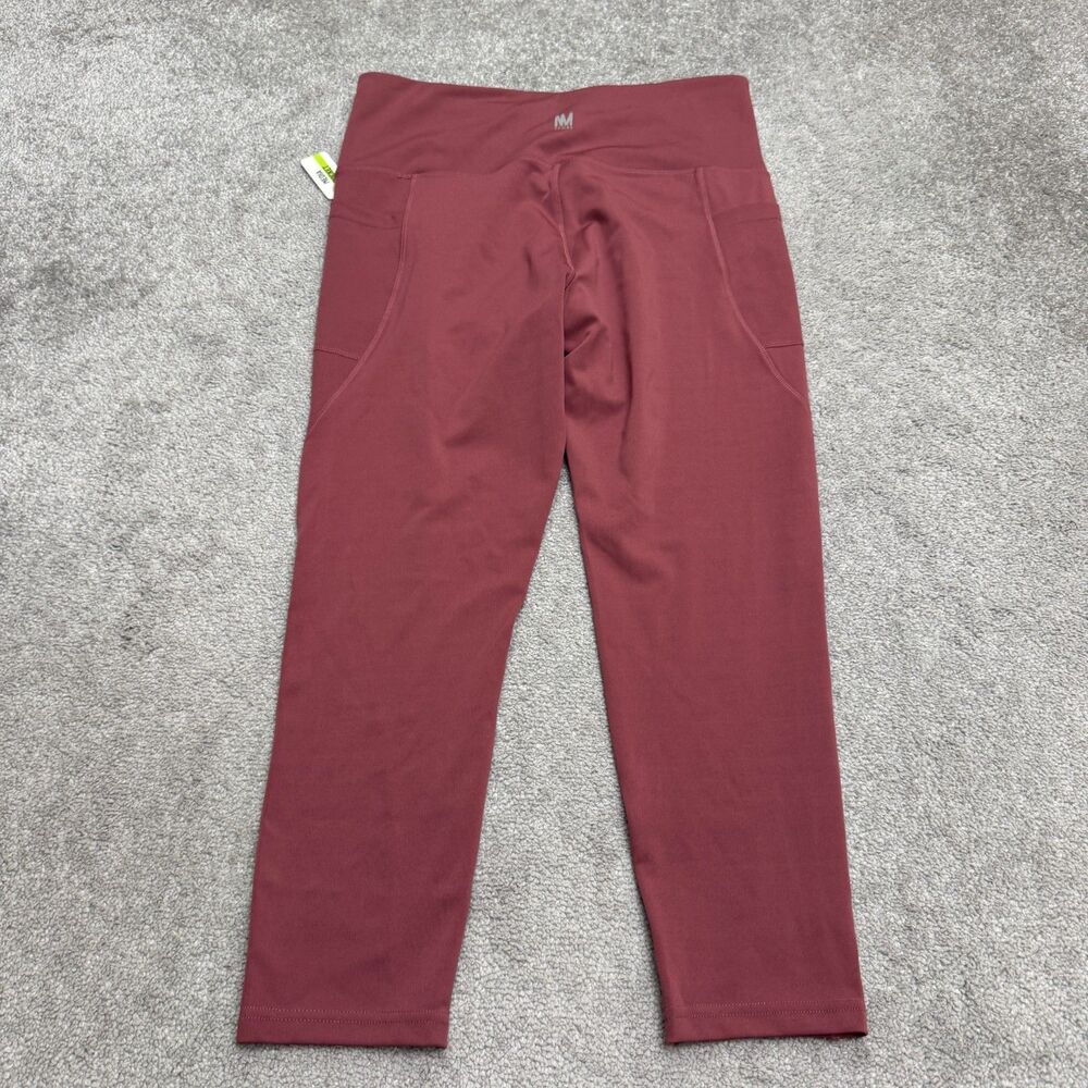 Nicole Miller Sport High Waist Media Pocket Leggings Women 1X Mauve Purple NWT